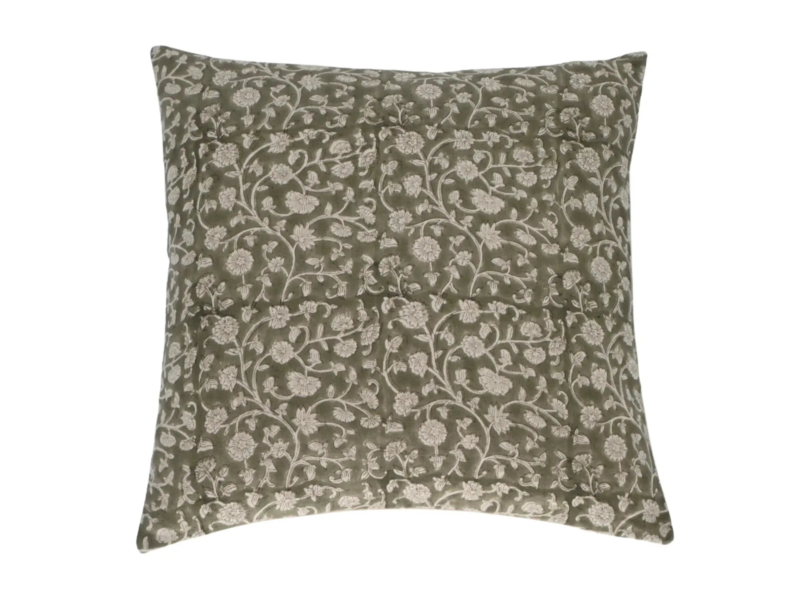 Mattie Botanical Print Sage Pillow Cover 26" x 26" Double Sided Pillow Covers