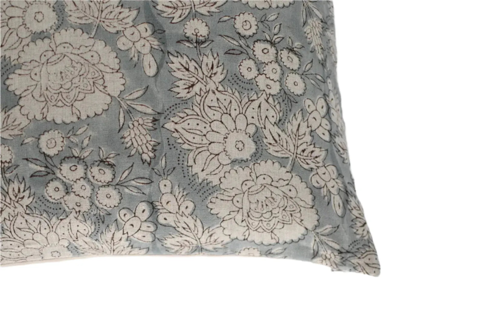 Brice Botanical Print Dusty Blue Pillow Cover Pillow Covers