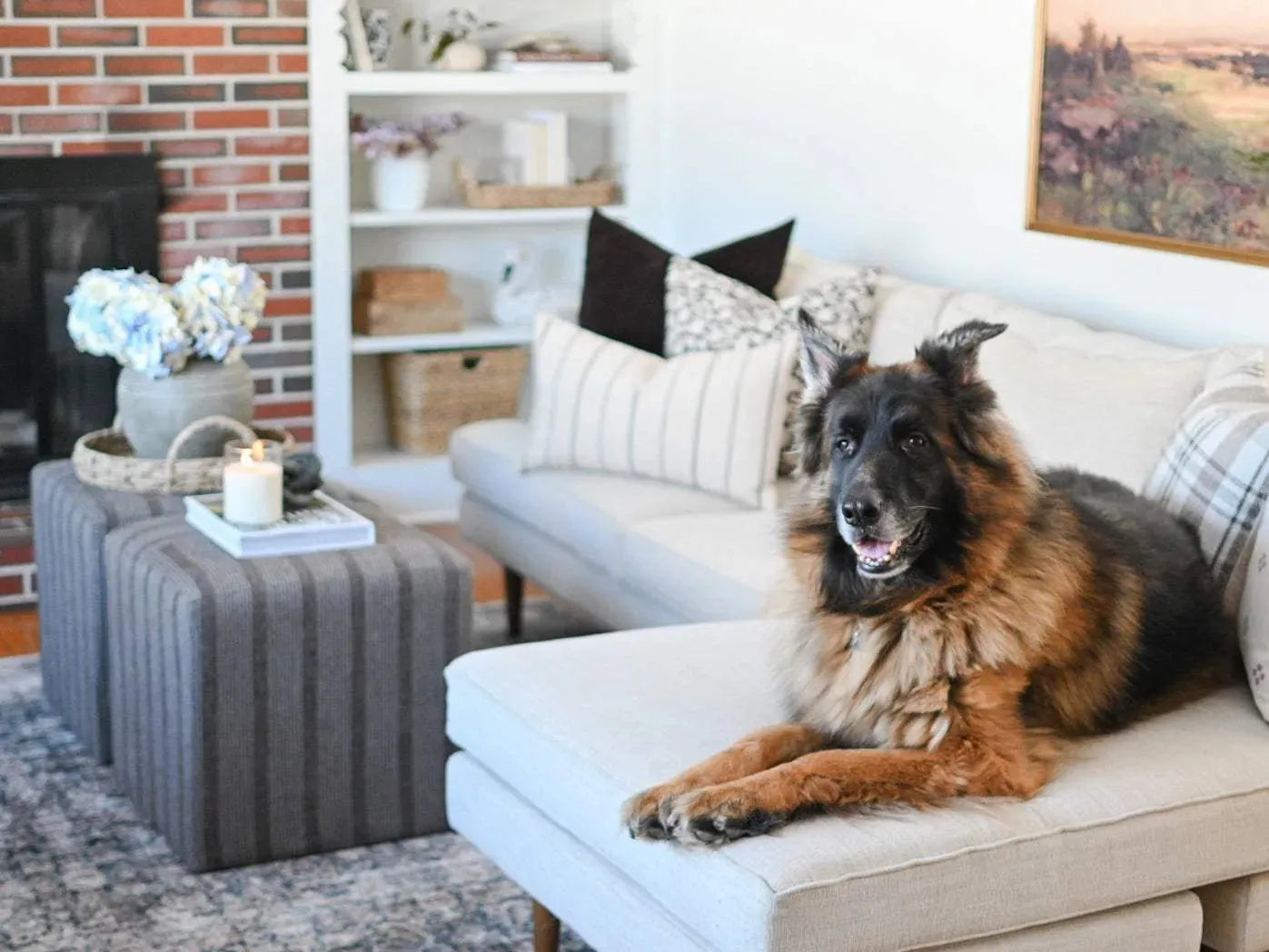 Nettie Stripe Natural Linen Pillow Cover Pillow Covers