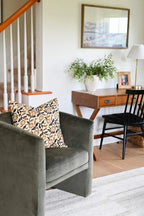 Ingrid Botanical Print Oat Pillow Cover Pillow Covers