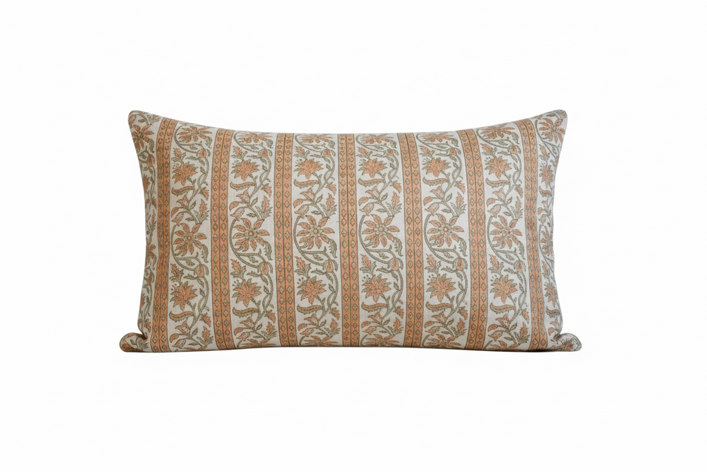 Serah Botanical Print Warm White Pillow Cover Pillow Covers