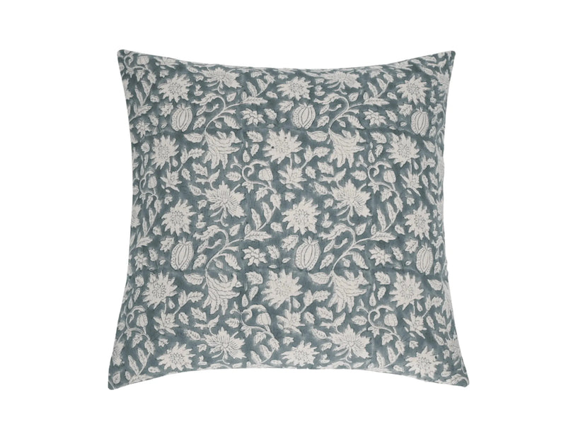 Michael Botanical Print Dusty Blue Pillow Cover 26" x 26" Double Sided Pillow Covers