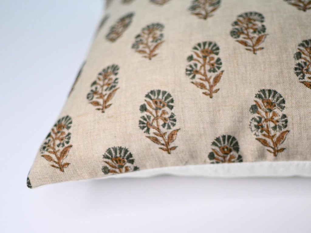 Talena Ditsy Prints Warm White Pillow Cover Pillow Covers