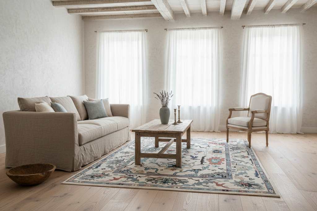 Ethan Hand Knotted Oushak Rug Hand-Knotted