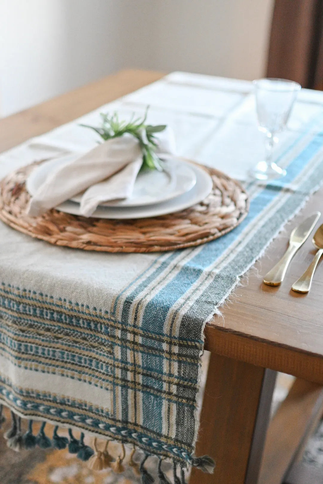 Bhujodi Table Runner - Multicolor - Maple Village Lane