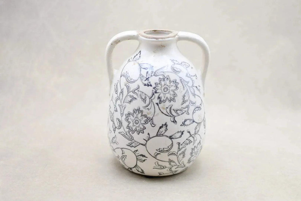 Heirloom Floral Handle Vase Vase & Pots