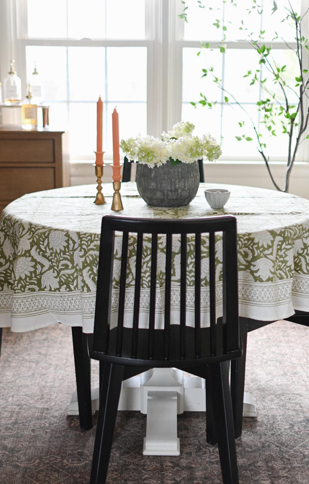 Ivy Botanical Print Table Cloth