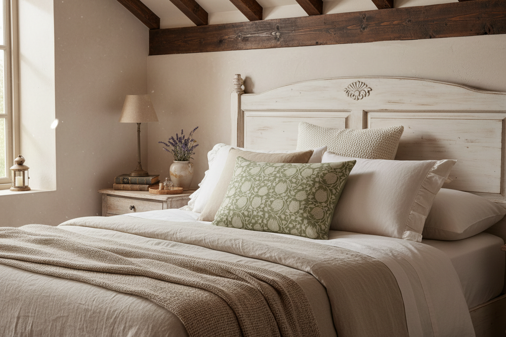 Winifred Botanical Print Celadon Pillow Cover Pillow Covers