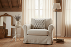 Joseph Ditsy Prints Natural Linen Pillow Cover Pillow Covers