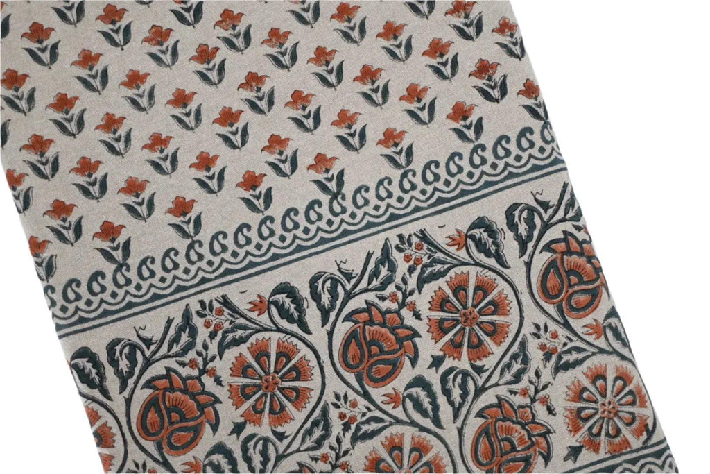 Salmon Botanical Print Table Cloth Table Cloth