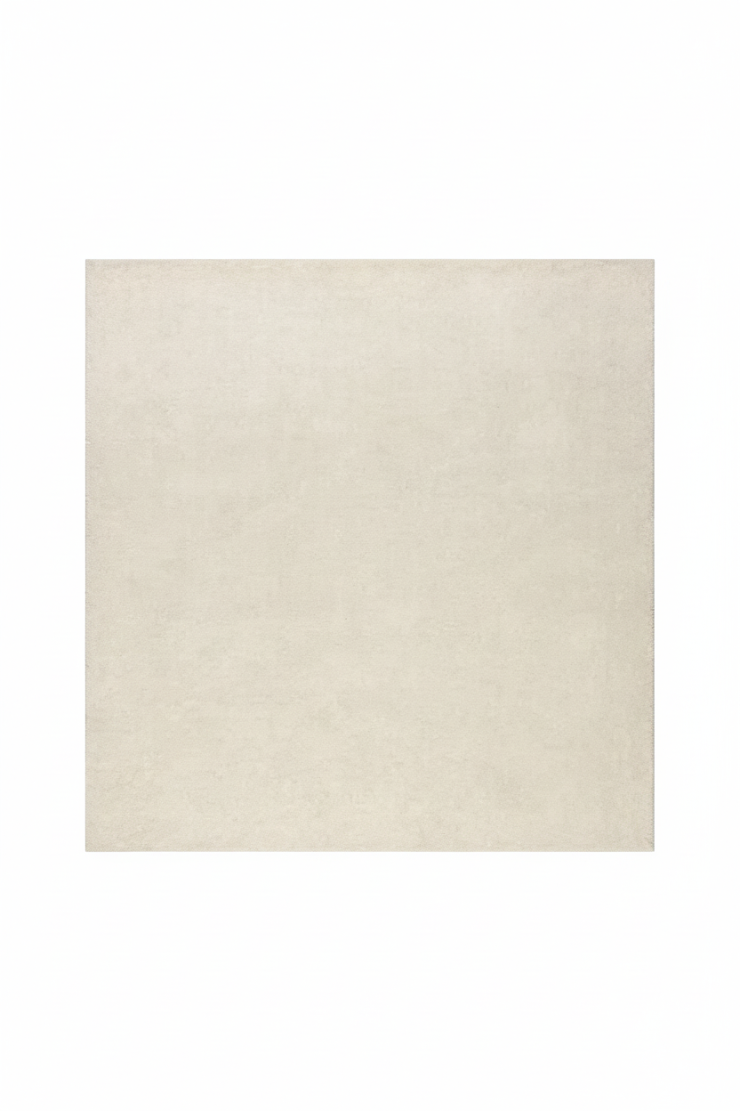 Frost White Hand-Loomed Wool Rug 8' x 8' Hand Loomed