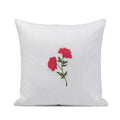 Fruiting Vine Embroidered Botanical Cotton Cushion Cover