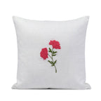 Fruiting Vine Embroidered Botanical Cotton Cushion Cover