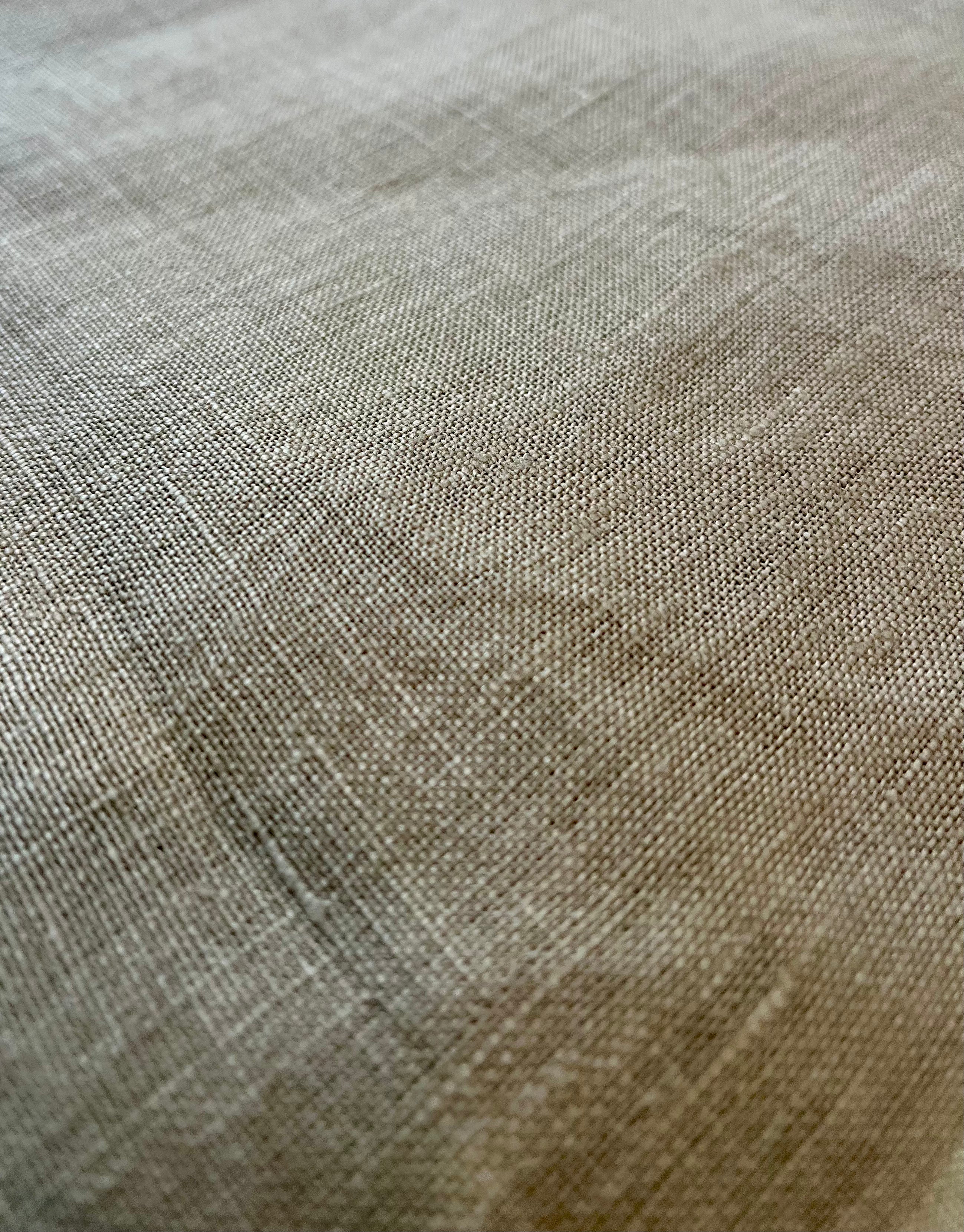 2 Yards Cut Out-Nolan Tan Designer Linen Fabric Linen Fabric
