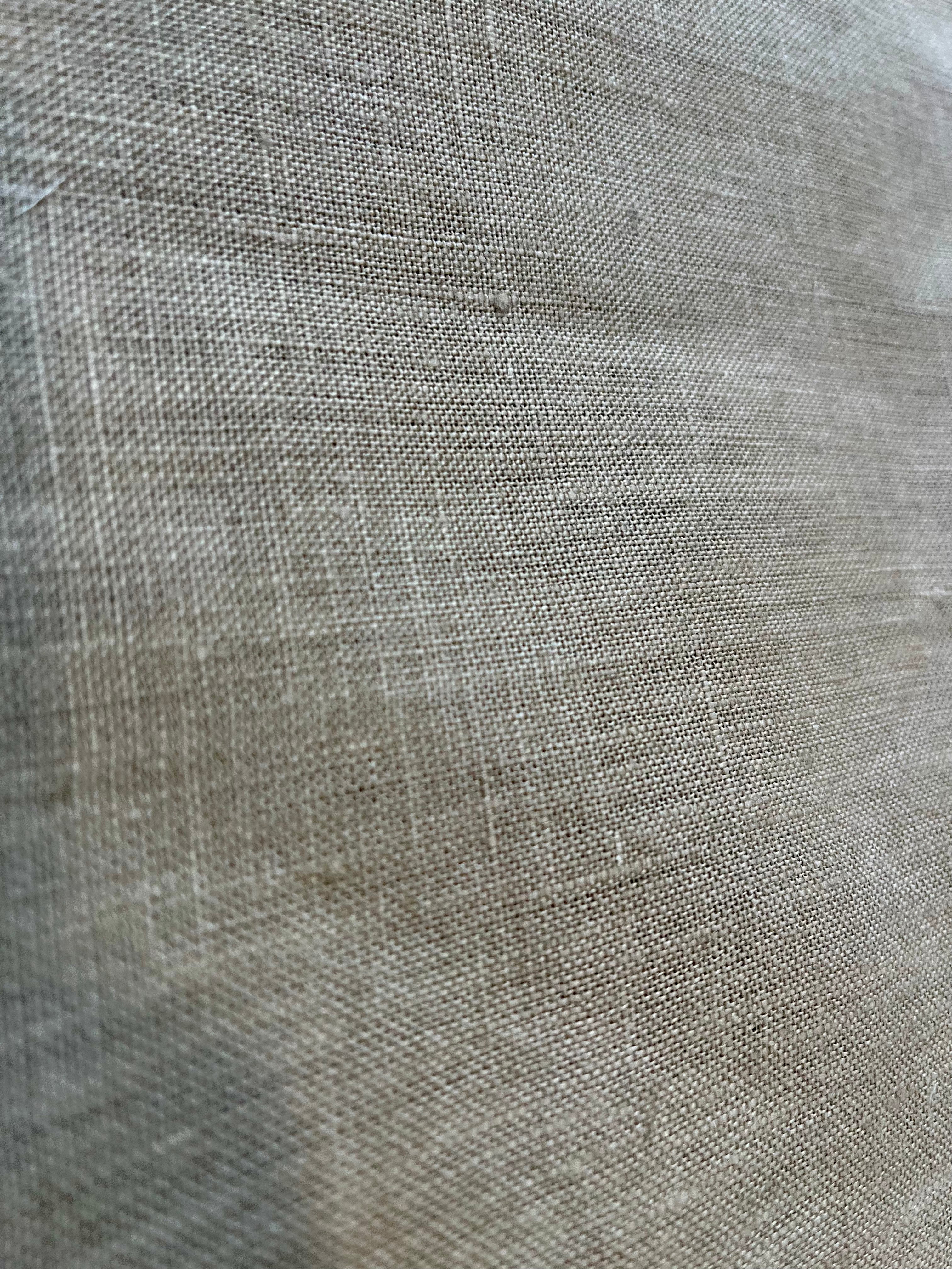 2 Yards Cut Out-Nolan Tan Designer Linen Fabric Linen Fabric