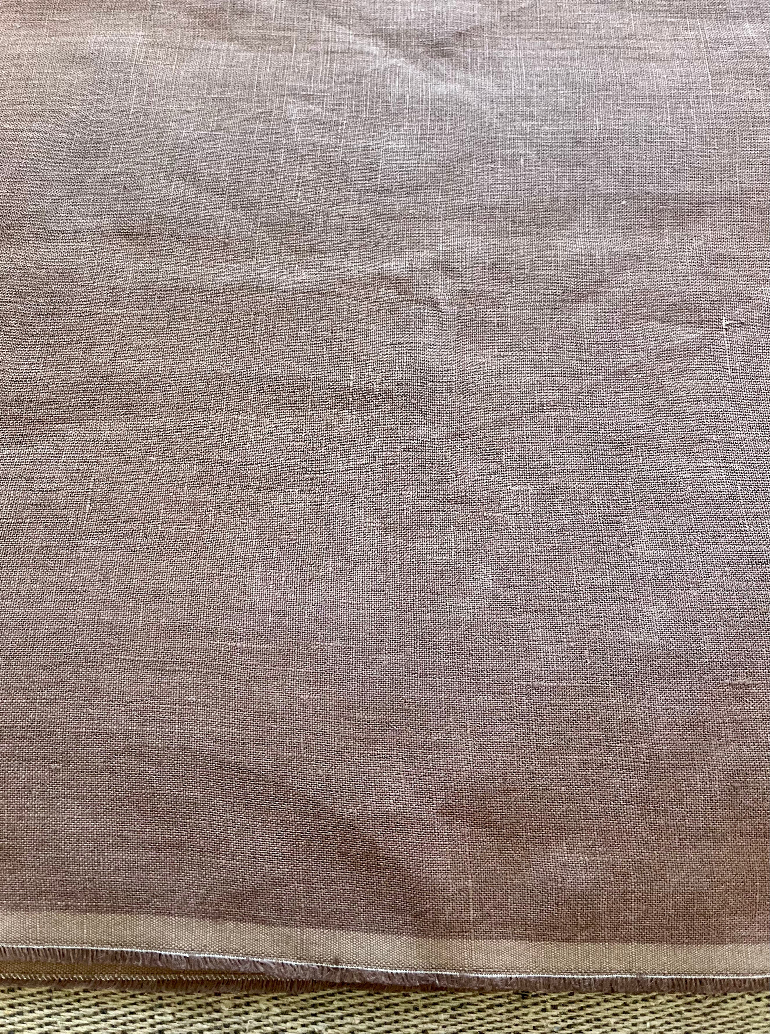 2 Yards Cut Out-Annie Soft Muted Peach Designer Linen Fabric Linen Fabric