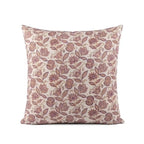 Garnet Bloom Purple Linen Pillow Cover