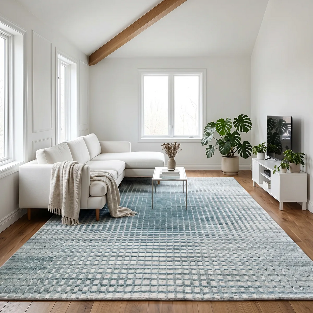 Labyrinth Hand Knotted Wool Rug Hand-Knotted