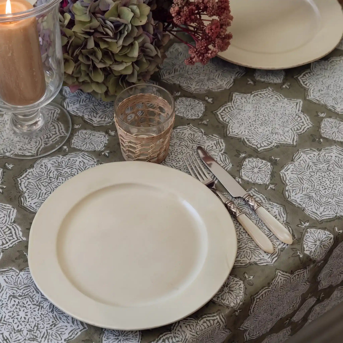 Juniper Sage Green Tablecloth