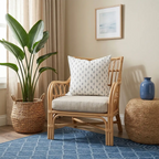 Audrey Costal Blue Pillow Cover Pillow Covers