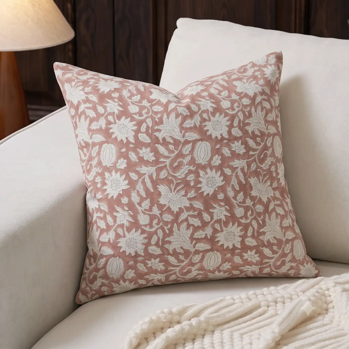 Florence Blush Pink Pillow Cover