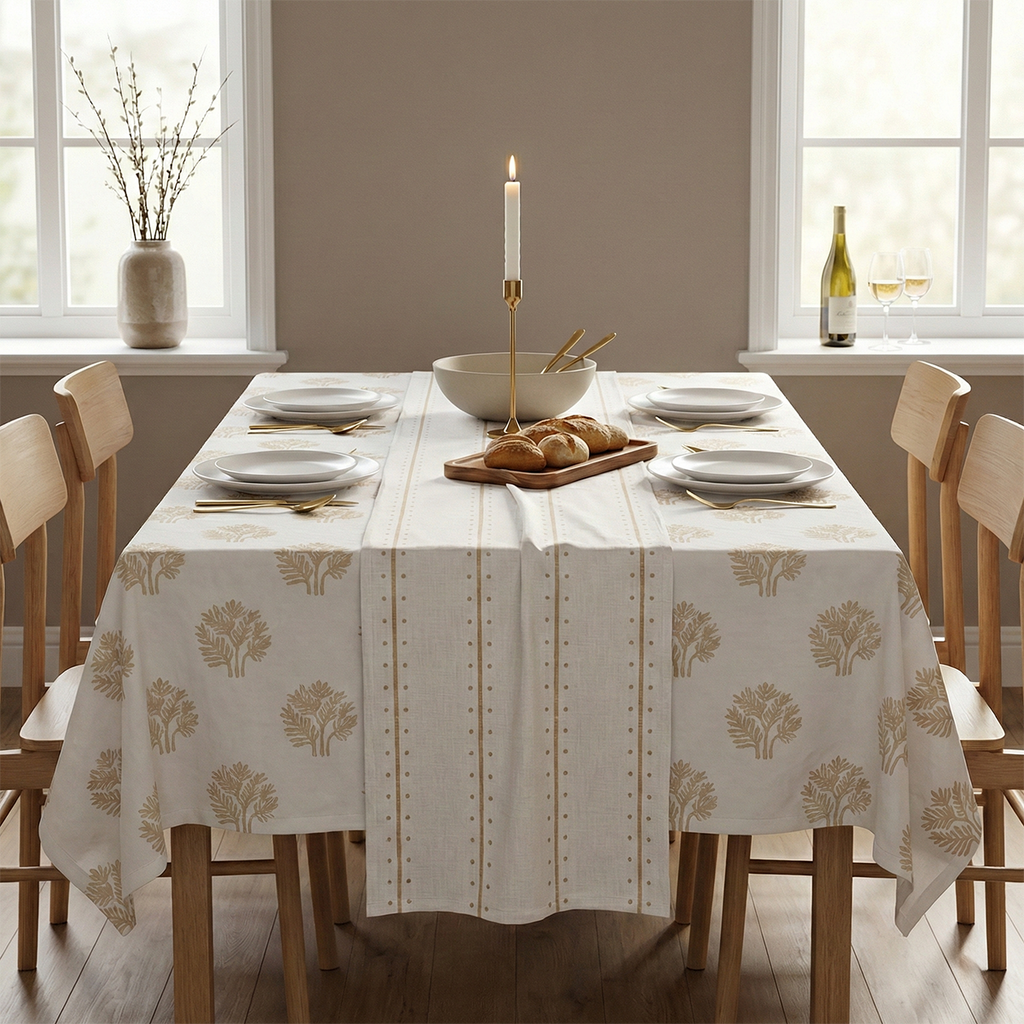 Dots and Linear Table Runner Table Runners