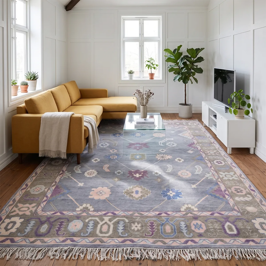 Province Hand knotted Wool Rug Hand-Knotted