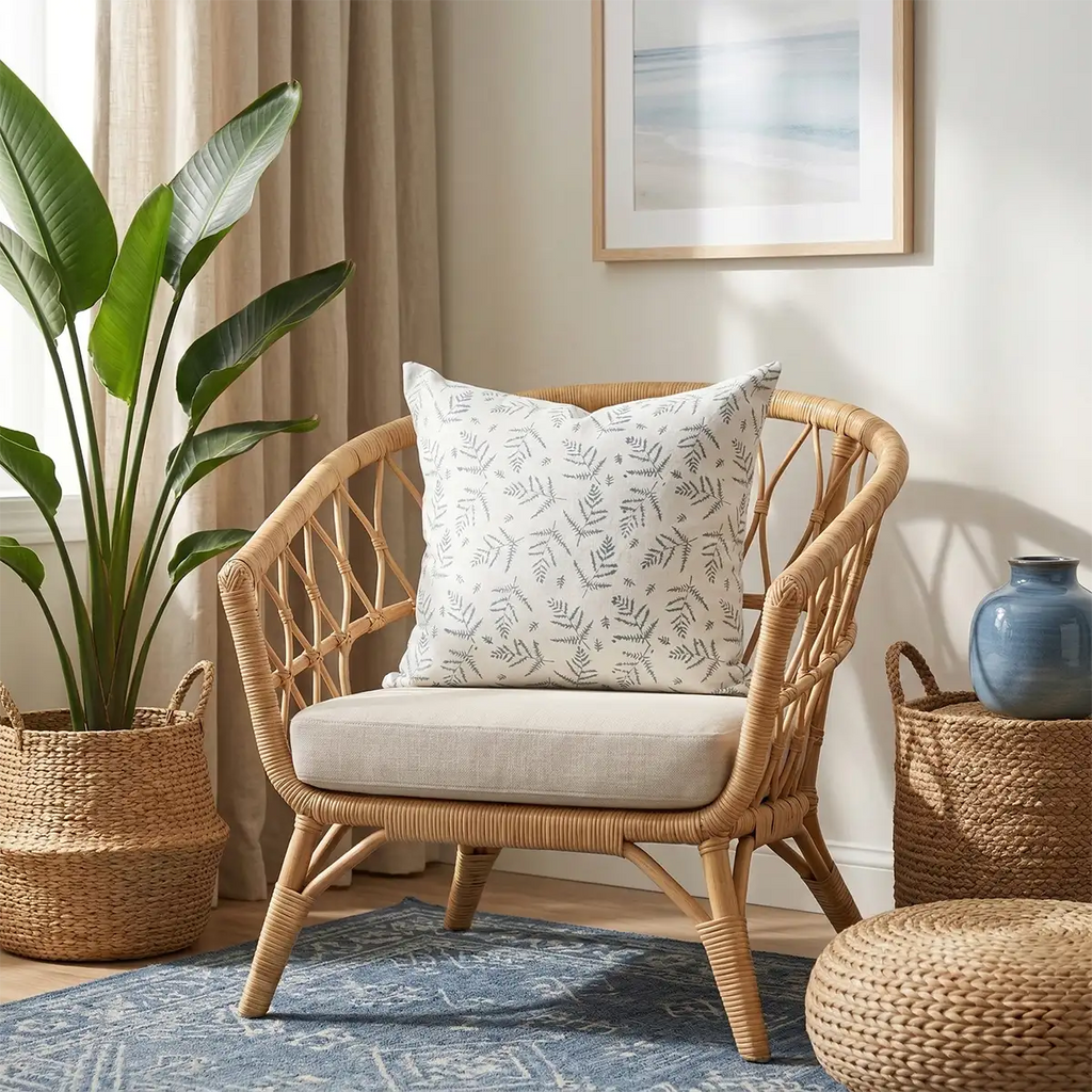 Willow Costal Blue Pillow Cover Pillow Covers