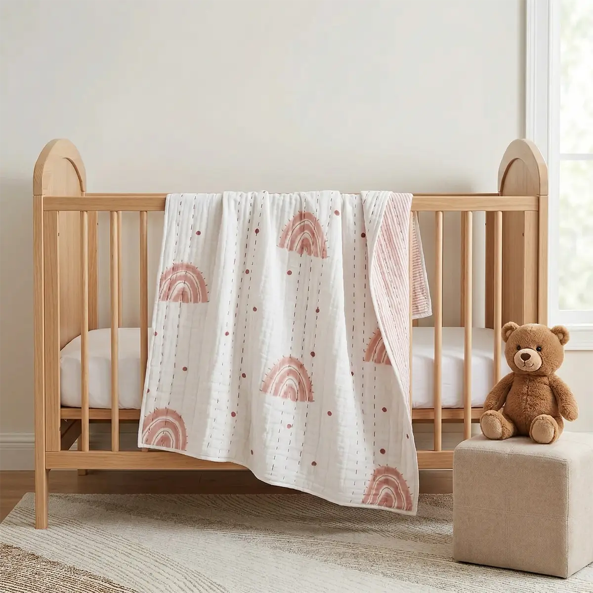 Rainbow Bush Baby Quilt Quilts