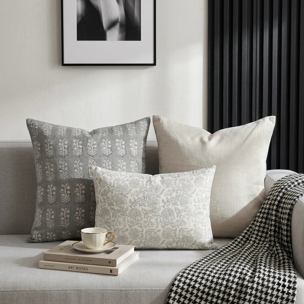 Soft Contrast Pillow Covers (Set 3) Bundle