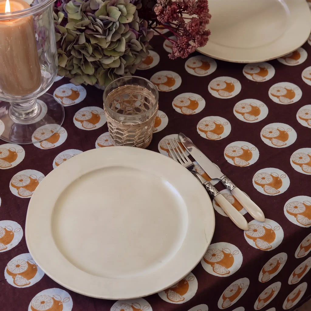 Garland Plum Tablecloth