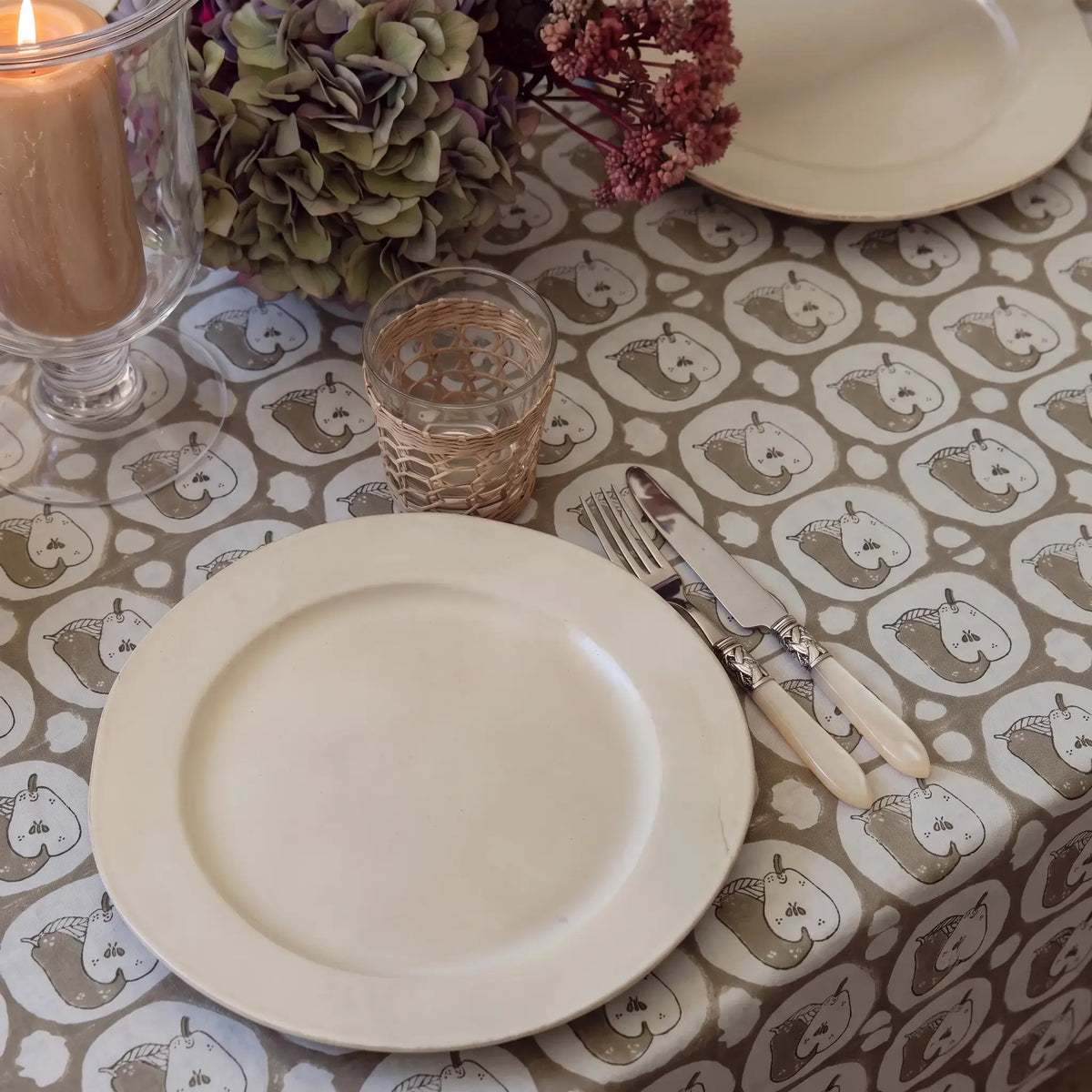 Orchard Sage Green Tablecloth