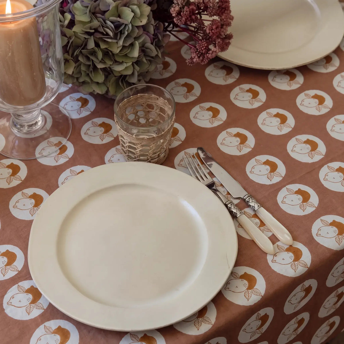 Harvest Blush Pink Tablecloth