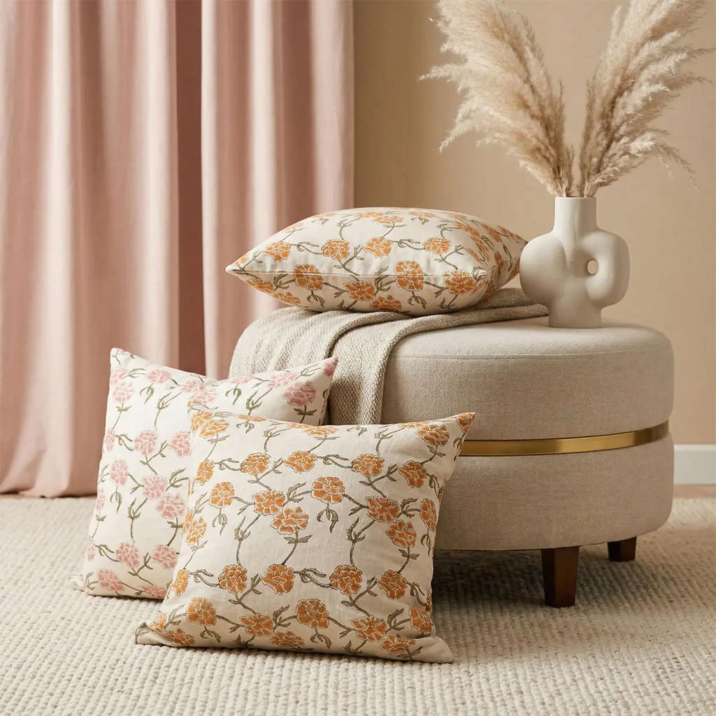 Botanica Pink Pillow Cover Pillow Covers