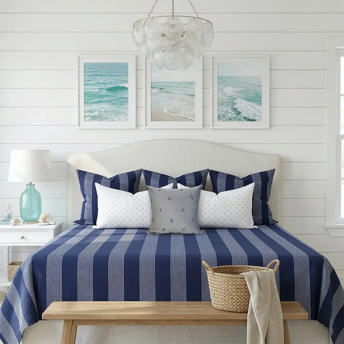 Striped Noise Bedsheet Set Bedsheet