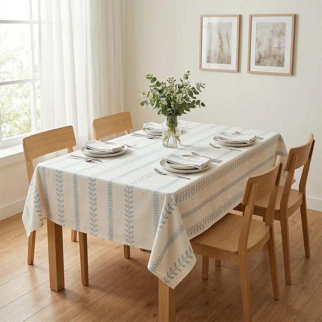 Striped Leaves Table Napkin Napkins