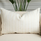 Striped Geometry Lumbar Cushion Cover