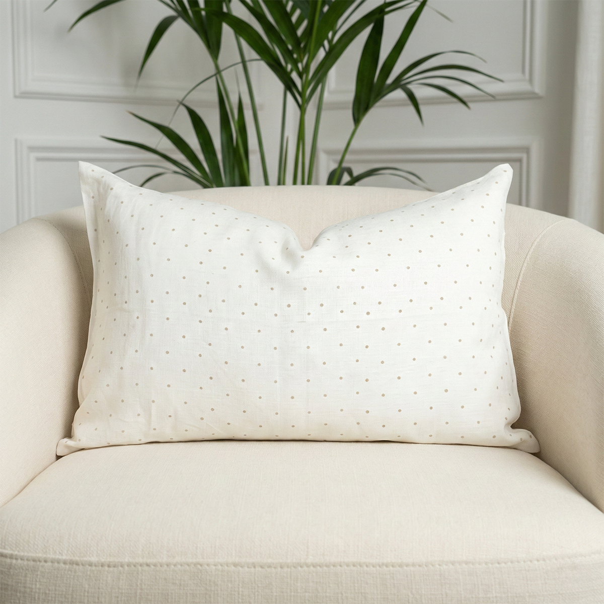 Soft Loom Spot Lumbar Cushion Cover