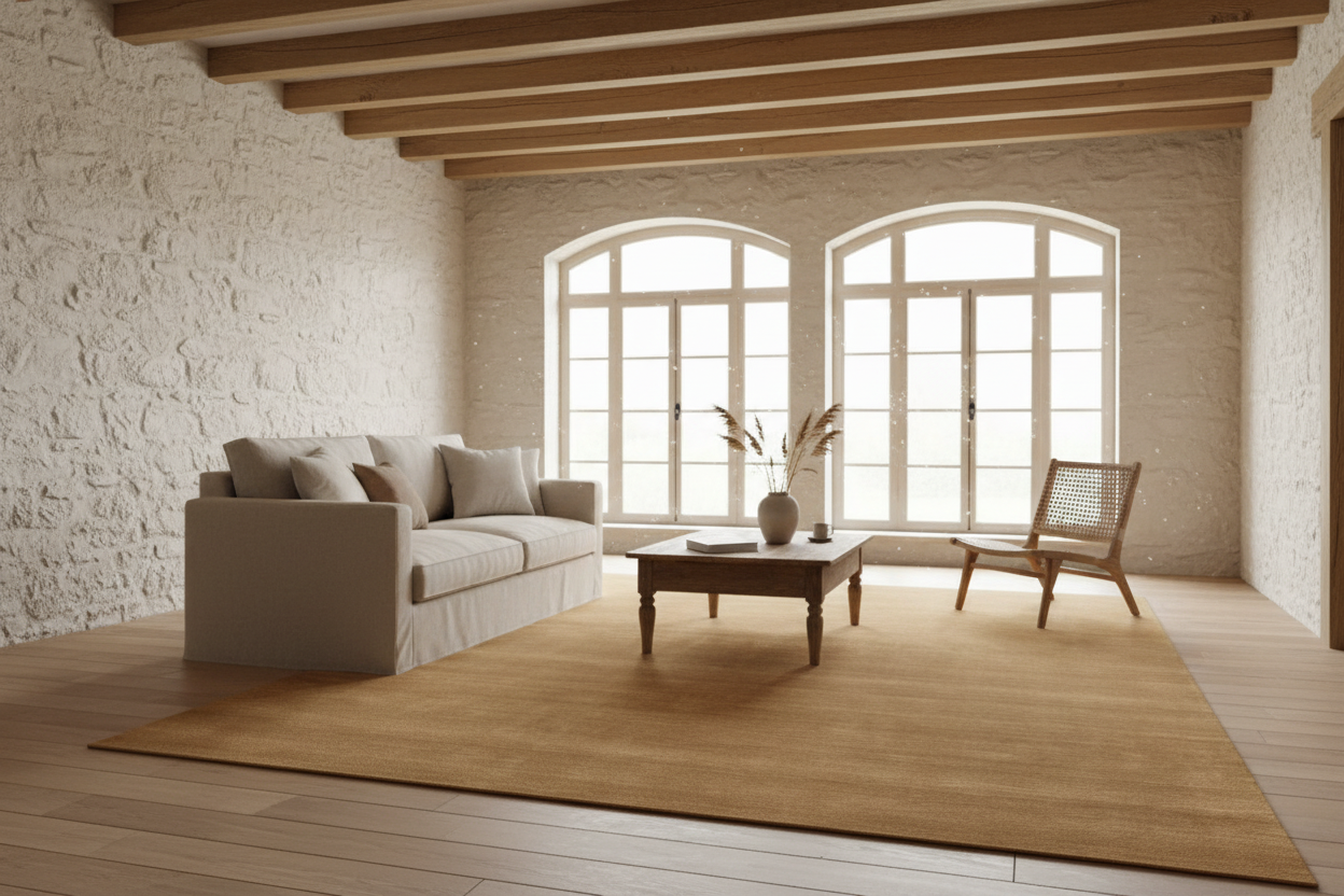 Golden Harvest Hand-Loomed Wool Rug