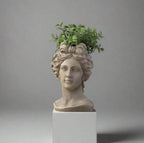 Grecian Bust Pot Planter Vase & Pots