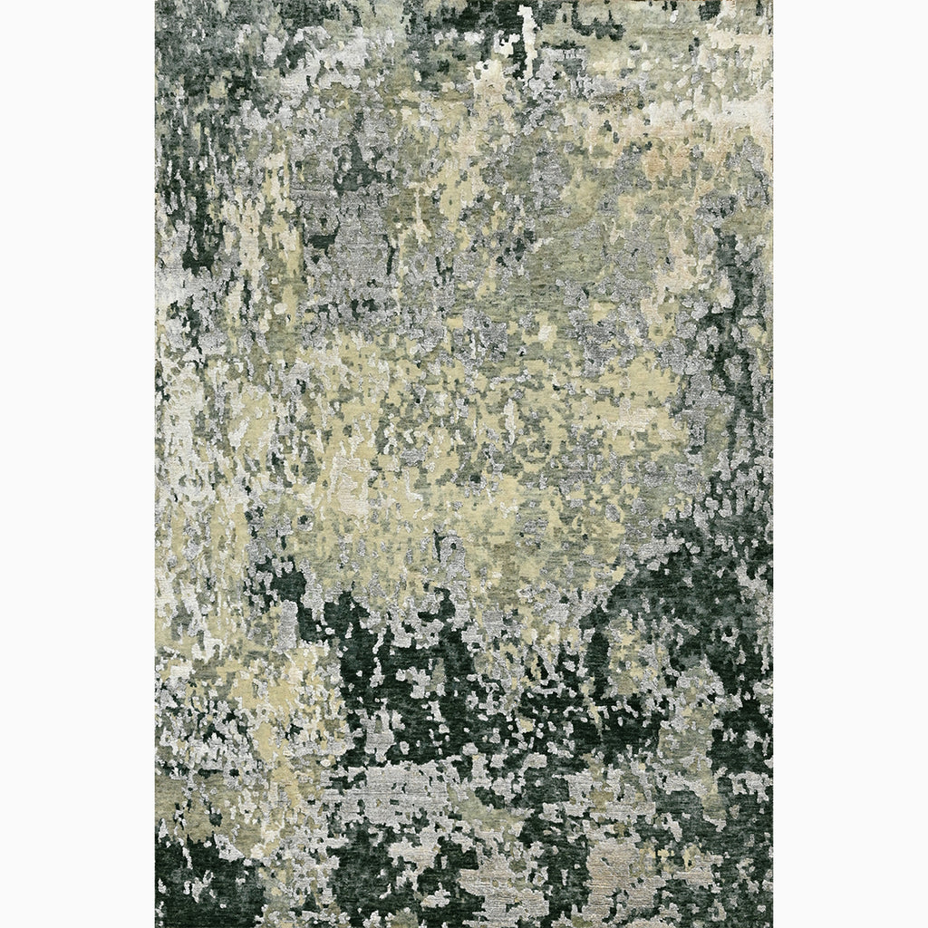 Textured Ground Indo Nepali Rug Hand-Knotted