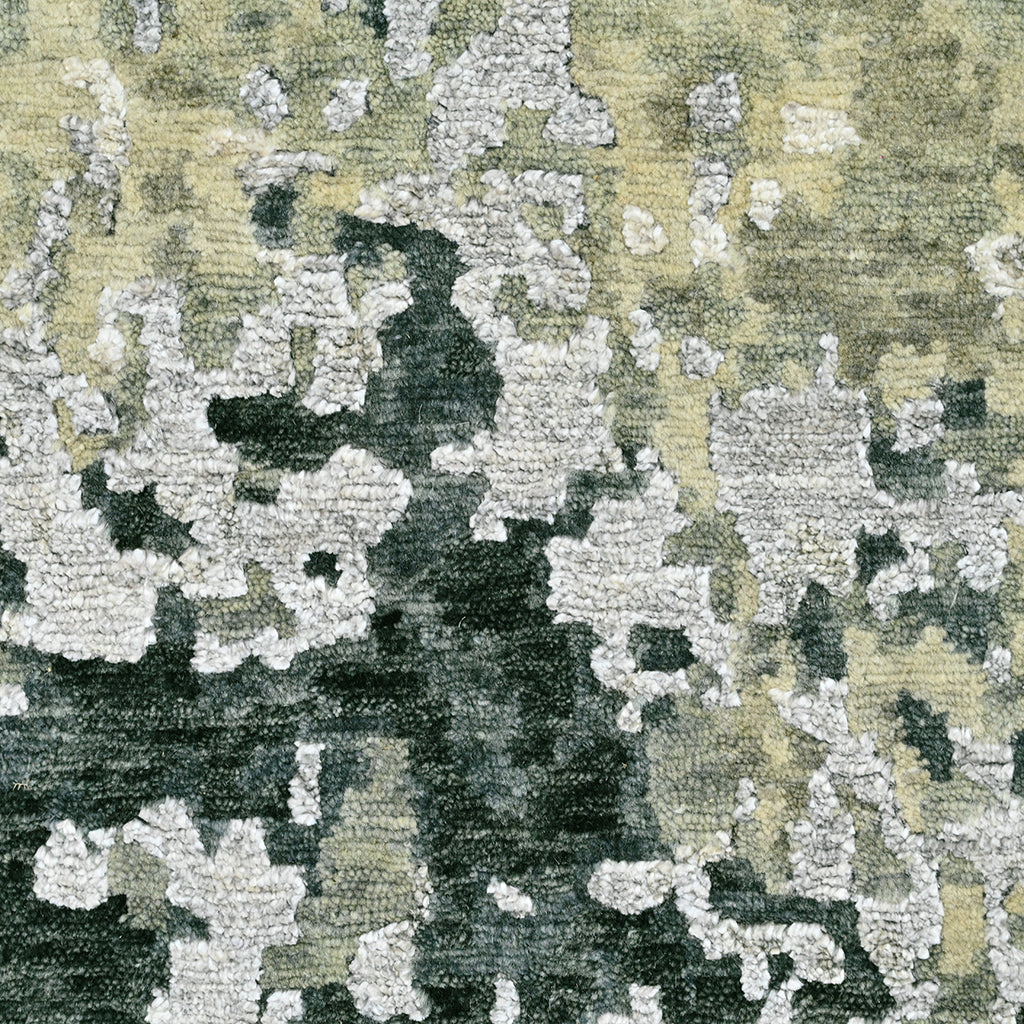 Textured Ground Indo Nepali Rug Hand-Knotted