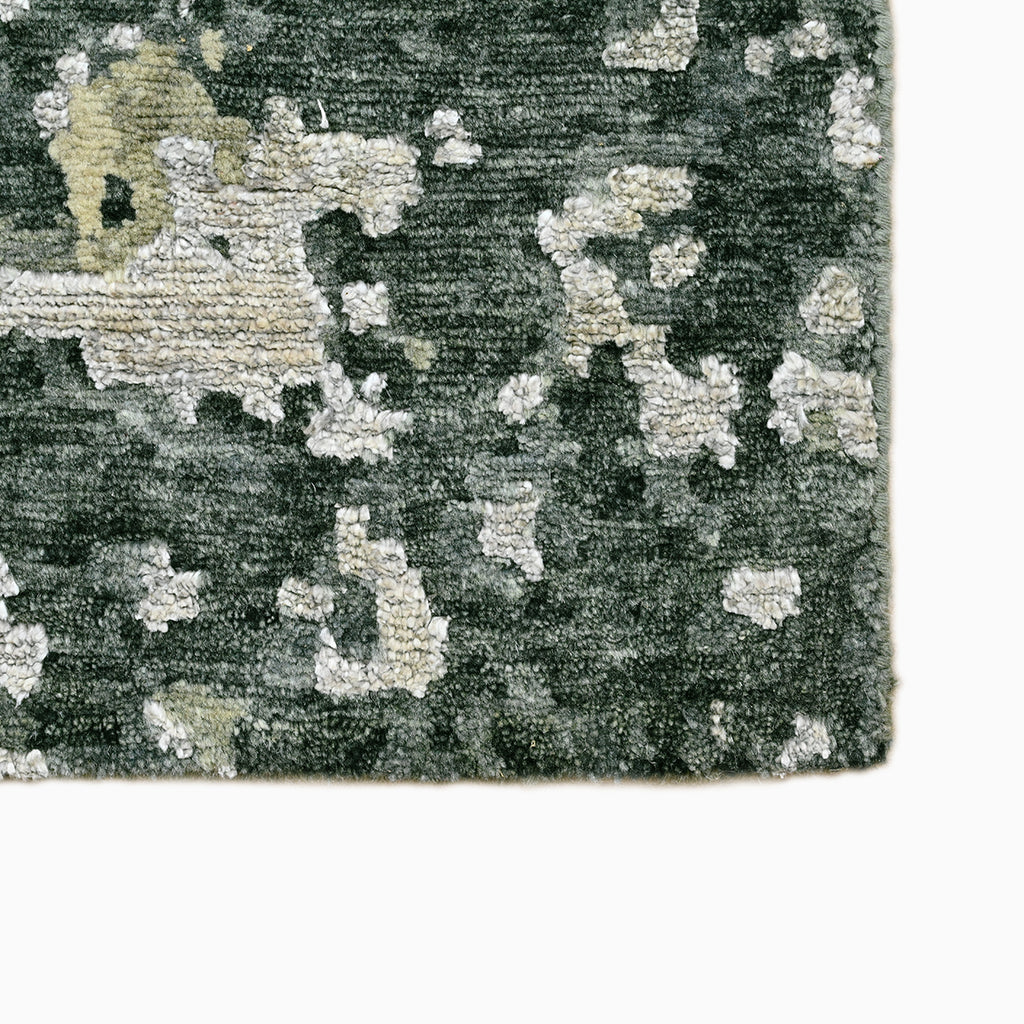 Textured Ground Indo Nepali Rug Hand-Knotted