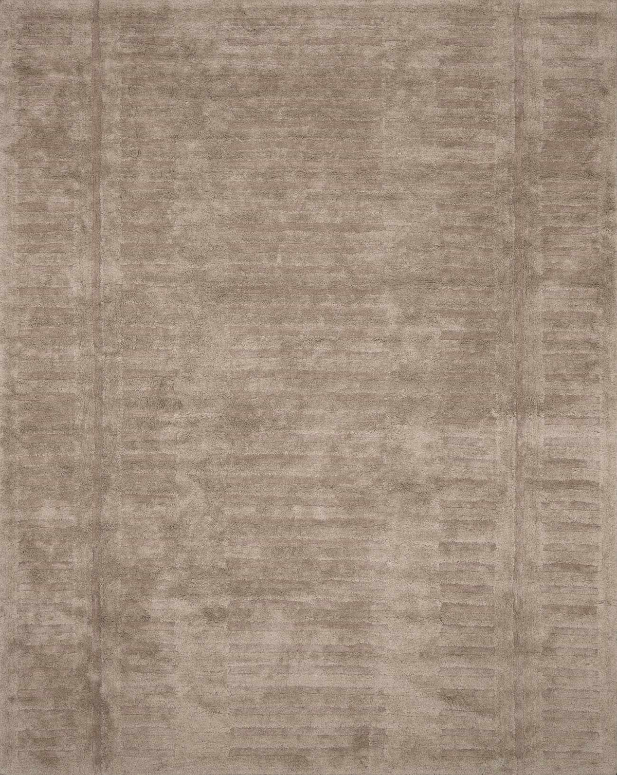 Washable Handmade Wool Rug - Brown - Clearance