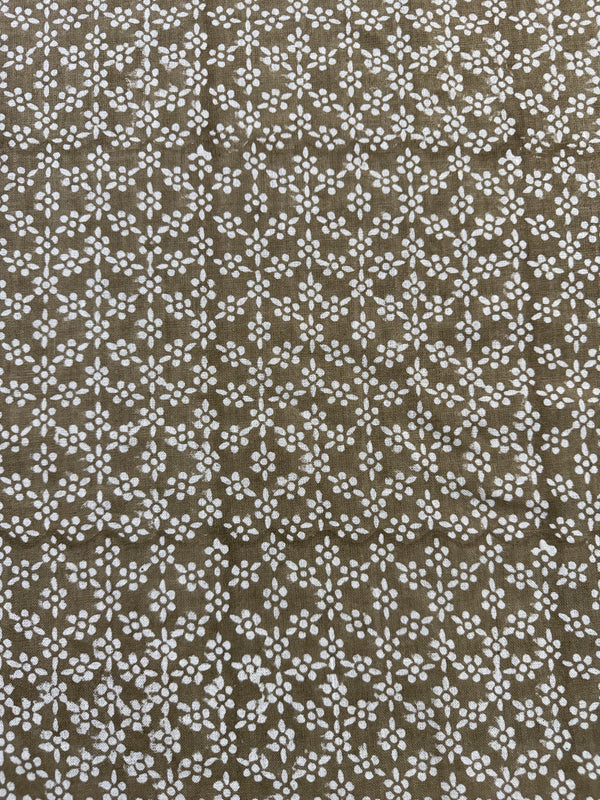 Tessa Hand Block Printed Linen Fabric