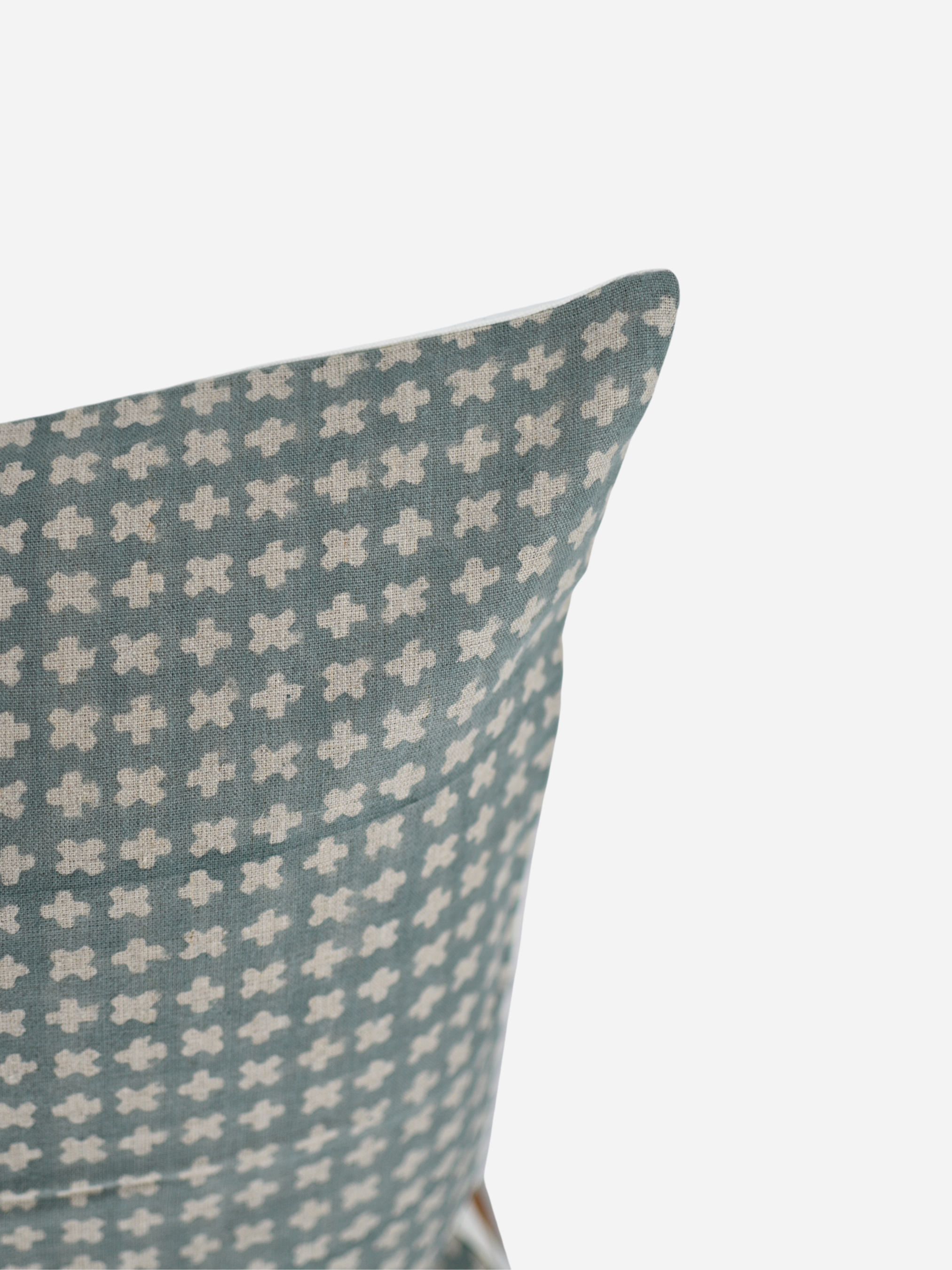 Andy Geometric Washed Aqua Pillow Cover Pillow Covers