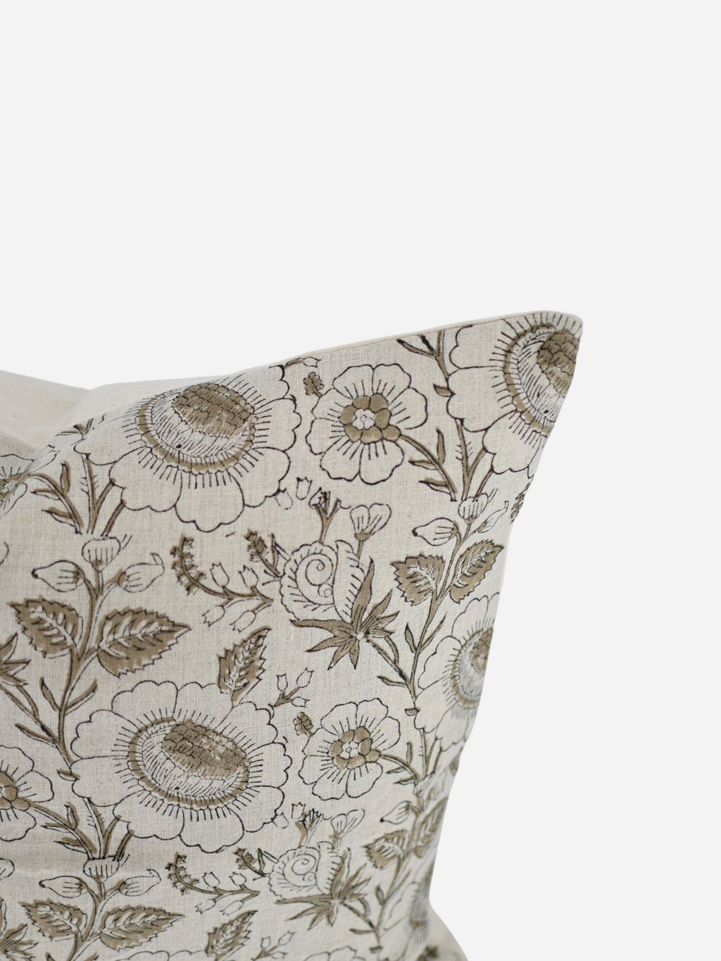 Marlene Botanical Print Warm White Pillow Cover Pillow Covers