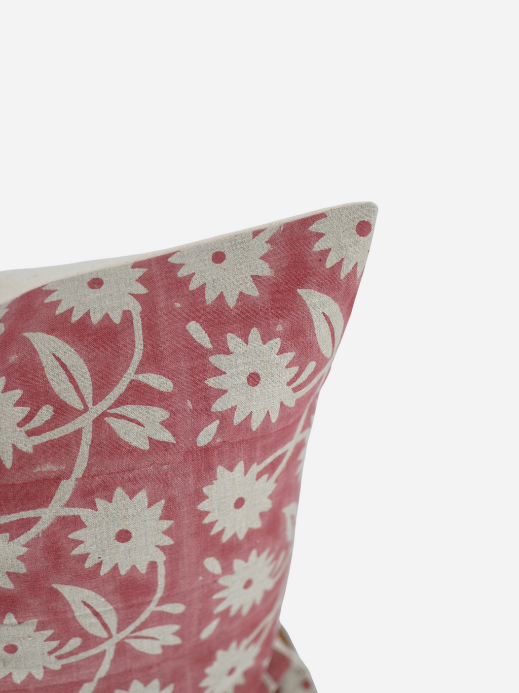 Hayley Botanical Print Coral Pink Pillow Cover Pillow Covers