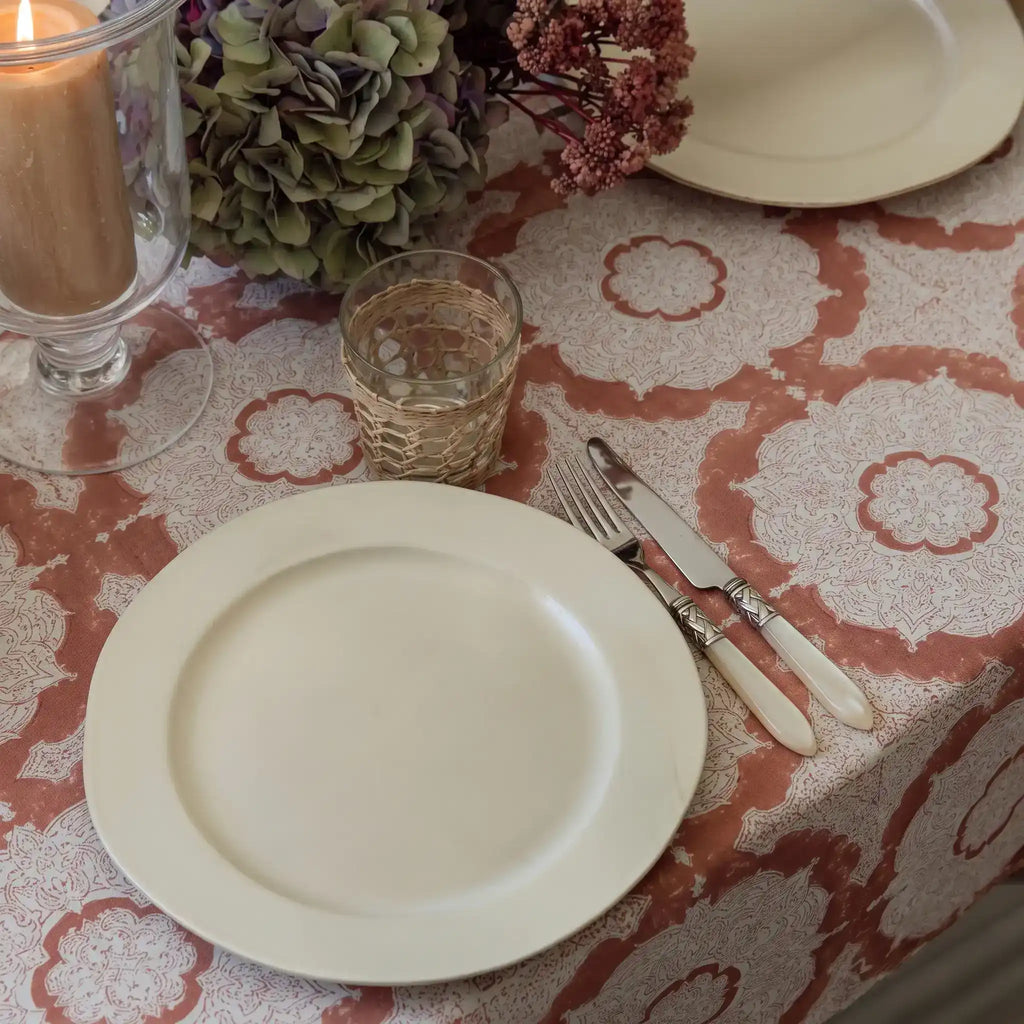 Hearthstone Blush Pink Tablecloth