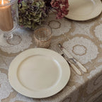 Hearthstone Beige Tablecloth